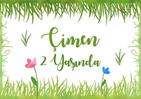 Unicorn Temalı Doğum Günü Afişi 70X100 cm