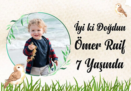 Klasik Temalı Doğum Günü Afişi 70X100 cm