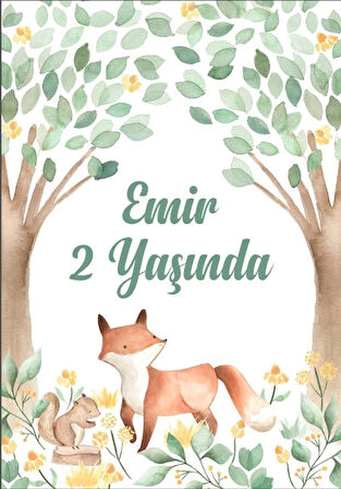 Tatil ve Uçak Temalı Doğum Günü Afişi 70X100 cm