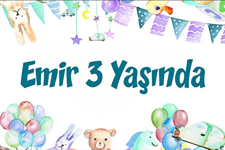 Oyuncaklar Temalı Doğum Günü Afişi 35X50 cm