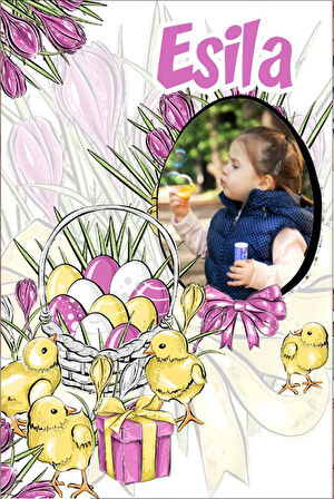 Unicorn ve Gökkuşağı Temalı Doğum Günü Afişi -1 70X100 cm