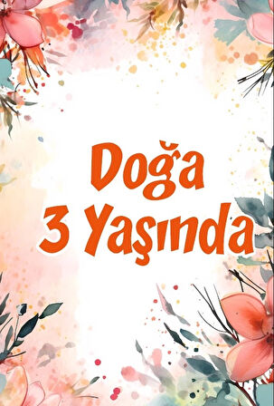 Portakallar Temalı Doğum Günü Afişi 100X150 cm