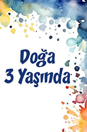 Çiçekler Temalı Doğum Günü Afişi -7 70X100 cm