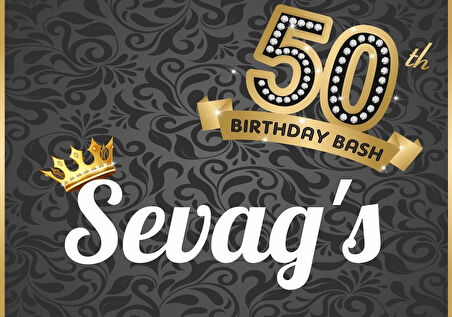 50 Yaş Doğum Günü Afişi 35X50 cm