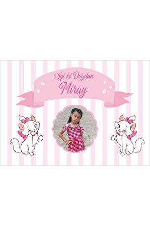 Kediler Doğum Günü Afişi 50X70 cm
