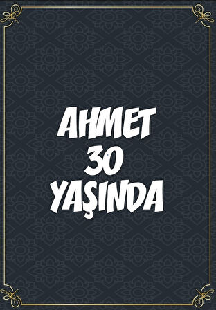 Klasik Temalı 30 Yaş Doğum Günü Afişi -2 50X70 cm