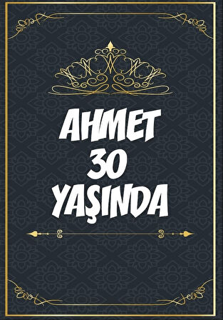 Klasik Temalı 30 Yaş Doğum Günü Afişi - 70X100 cm