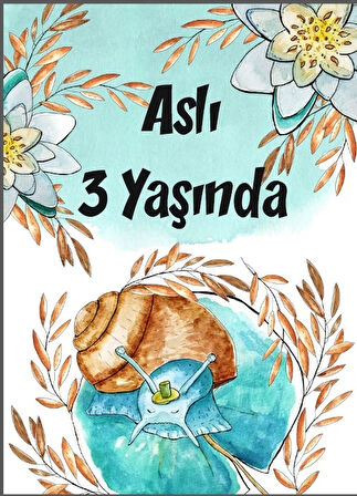 Mavi Saylangoz Temalı Doğum Günü Afişi 50X70 cm