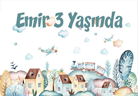 Evler Şehir Teamlı Doğum Günü Afişi 50X70 cm