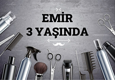 Kuaför Temalı Doğum Günü Afişi - 50x70 Cm