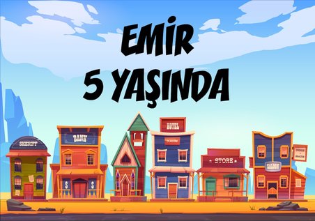 Şehir Temalı Doğum Günü Afişi - 100x150 Cm