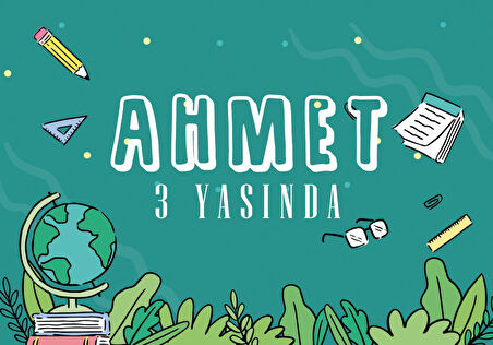 Okul Temalı Doğum Günü Afişi - 70x100 Cm