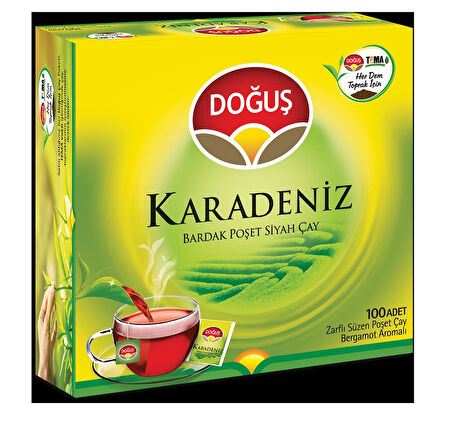 Doğuş Karadeniz Bardak Poşet Çay 100 Adet