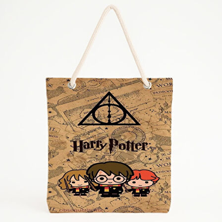 Marauder’s Map ve Karakter Temalı Plaj Çantası