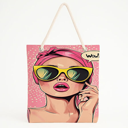 Wow! Balonlu Pembe Plaj Çantası