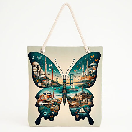 İstanbul Kanatlı Kelebek Plaj Çantası