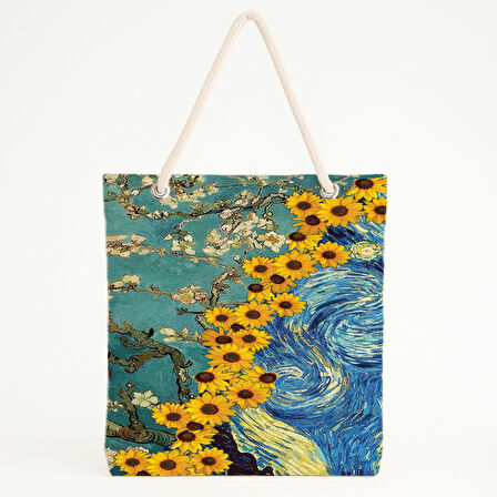 Van Gogh Üçlemesi Plaj Çantası