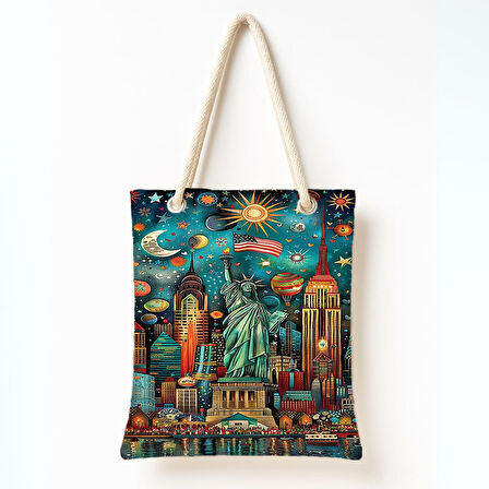 Kozmik New York Omuz Çantası