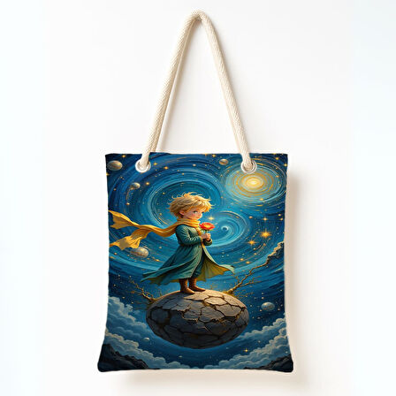 Küçük Prens ve Gül Omuz Çantası