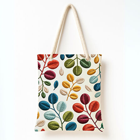 Renkli Yapraklar Omuz Çantası