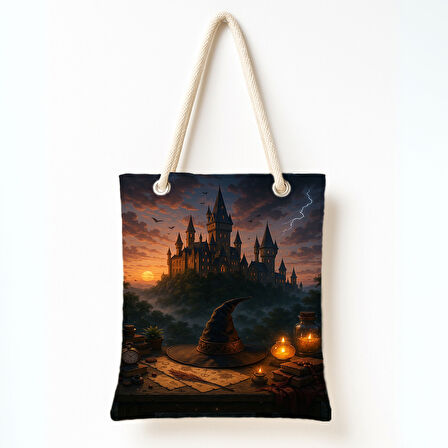 Günbatımında Büyücü Masası Omuz Çantası