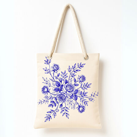 Lila Buket Düşü Omuz Çantası