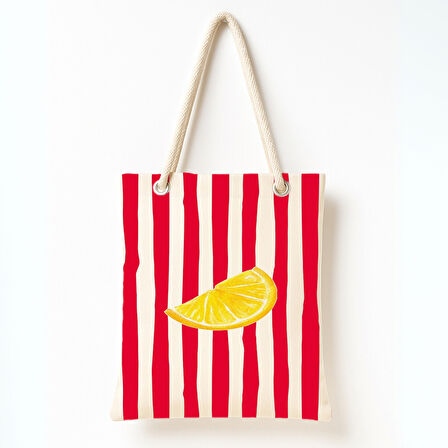 Limon Çizgisi Eskizi Omuz Çantası