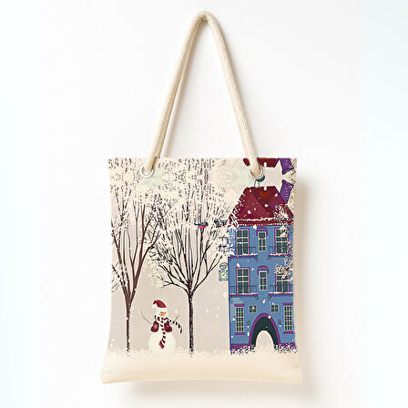 Kış Bahçesi Eskizi Omuz Çantası