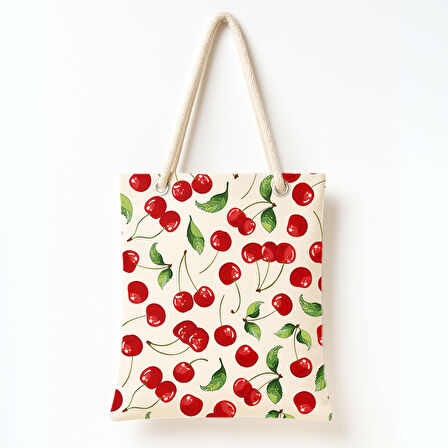 Kırmızı Kiraz Bahçesi Omuz Çantası