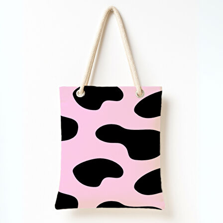 Pembe Benek Deseni Omuz Çantası