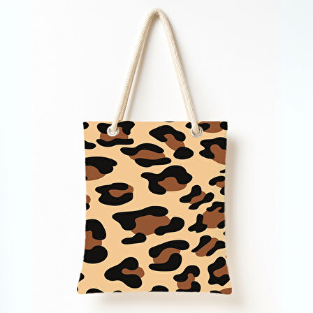 Klasik Leopar Deseni Omuz Çantası