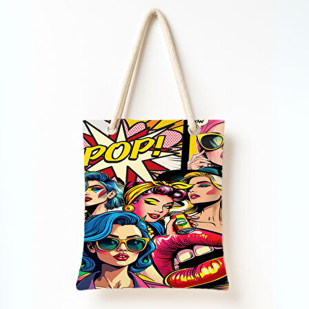 Pop-Art Moda Patlaması Omuz Çantası