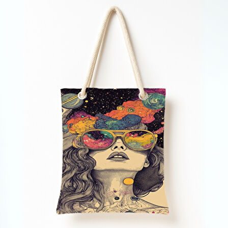 Kozmik Bakış Portresi Omuz Çantası
