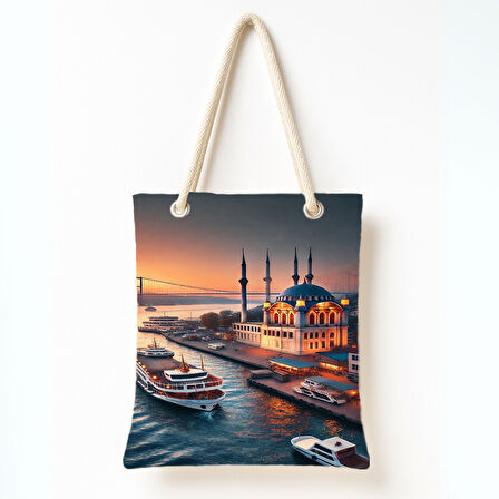 Boğaz Gün Batımı Omuz Çantası