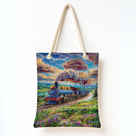 Buharlı Tren Rüyası Omuz Çantası