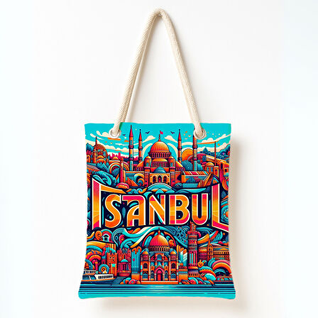 İstanbul Grafik Rüyası Omuz Çantası