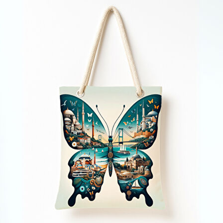Şehirli Kelebek Rüyası Omuz Çantası