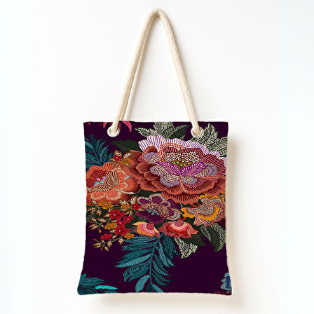 Mor Bahçe Rüyası Omuz Çantası