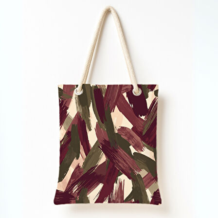 Soyut Fırça Rüyası Omuz Çantası