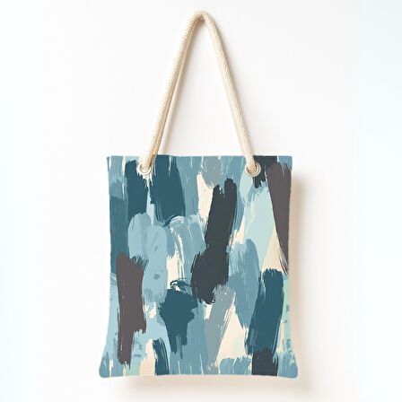 Mavi Fırça Rüyası Omuz Çantası