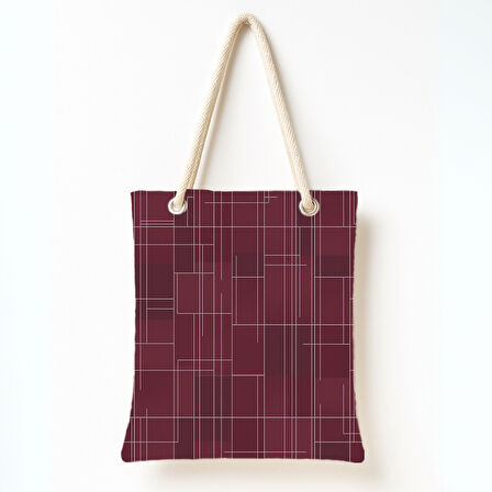 Çizgisel Ritim Rüyası Omuz Çantası