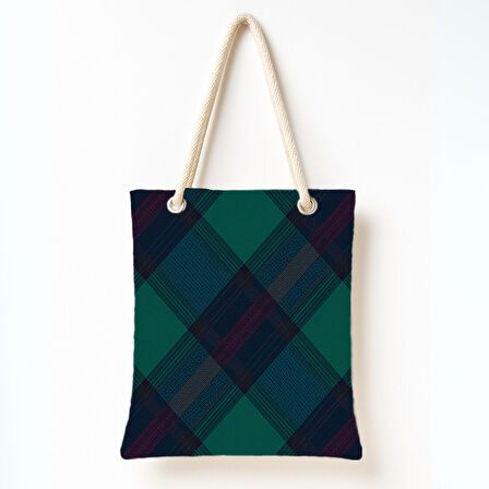 Tartan Derinlik Rüyası Omuz Çantası