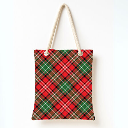 Kış Ekose Rüyası Omuz Çantası