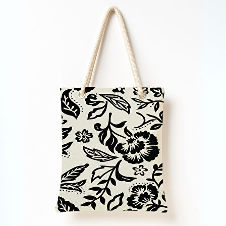 Siyah Bahçe Rüyası Omuz Çantası