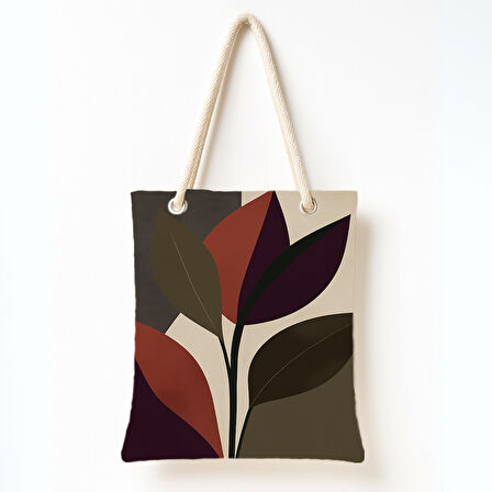 Soyut Yaprak Rüyası Omuz Çantası