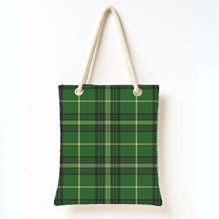 Yeşil Tartan Rüyası Omuz Çantası