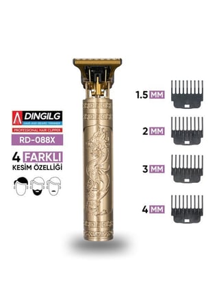 Bakım Aleti Kolay Kullanım Ergonomik Cihaz DINGIL Traş Makinesi Erkek Saç ve Sakal Kesme Makinesi