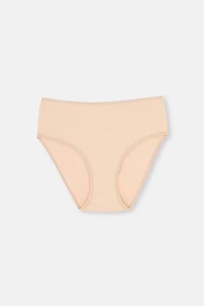Dagi Kadın Karışık 5'li Yüksek Bel Slip Külot- 5104k Siyah-Beyaz-Ten 38