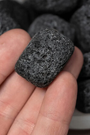 Sertifikalı Tamburlanmış Doğal Lav Taşı Doğal Taş Kütle (3 Adet)