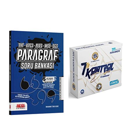 Ankara Kitap Merkezi Paragraf Soru Bankası ve Bilgi Sarmal TYT 7 Kontrol Deneme Seti 2 Kitap